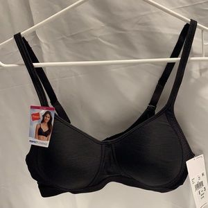 Hanes black wireless bra.